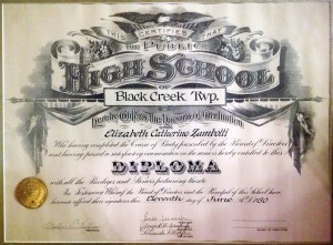 Betty Zambotti's High School Diploma