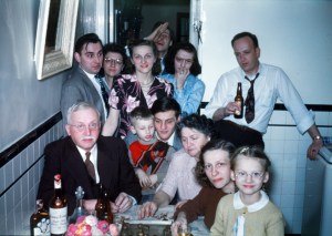 Family of Leone and Angeline Genetti, Christmas 1947