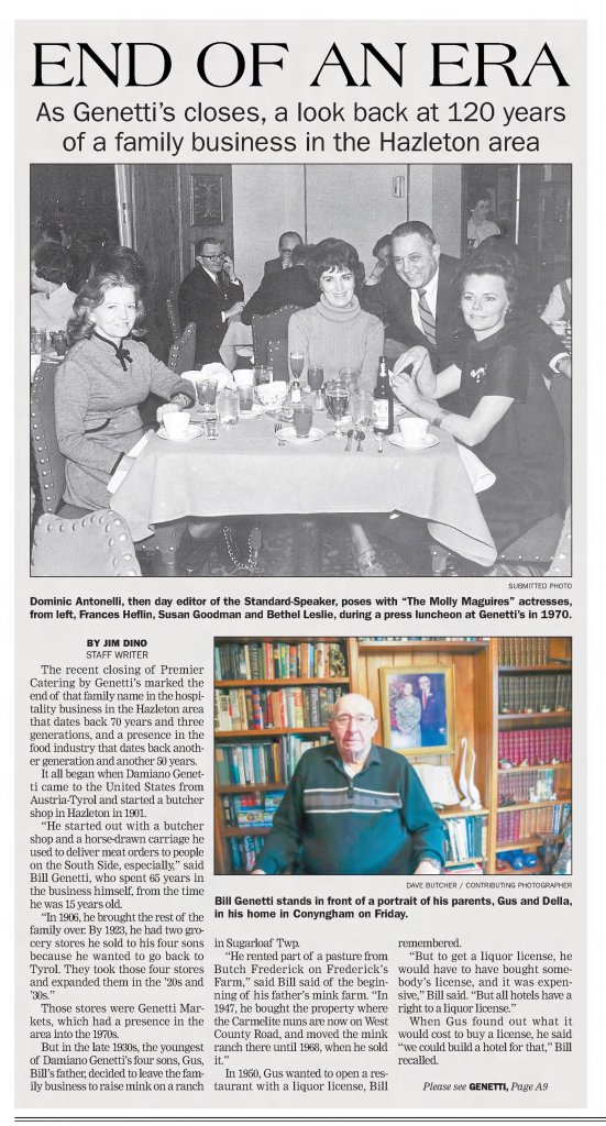 End of an Era: As Genetti’s closes, a look back at 120 years of a ...